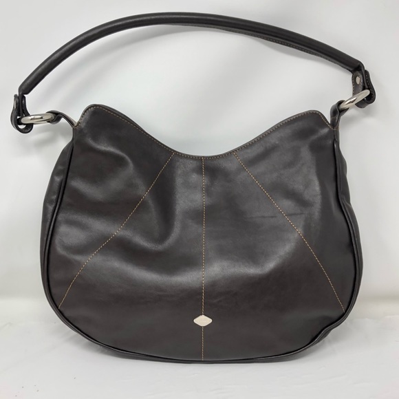I SANTI Brown hobo purse made in Italy
